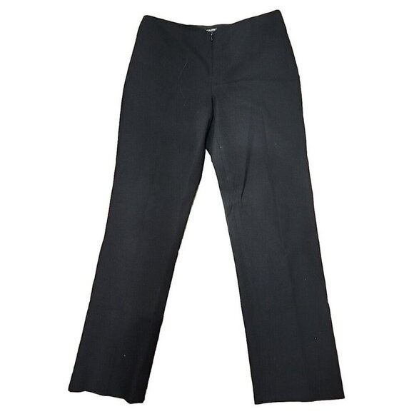 Peace of Cloth Pants Mid-rise Straight Leg Black Made In USA Women's 8 - Picture 1 of 8